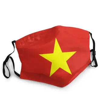 Galima Skalbti Vietnamo Vėliava Kaukė Vietnamo Kaukė Vyrai Moterys Kovos Su Apsaugos Nuo Dulkių Respiratorius Mufelinė