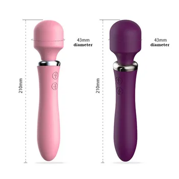 Galingas clit Vibratoriai Moterims USB Mokestis AV Magic Wand Massager Vibrator Suaugusiųjų Sekso Žaislai Moteris Masturbator 10 dažnius naudojančias