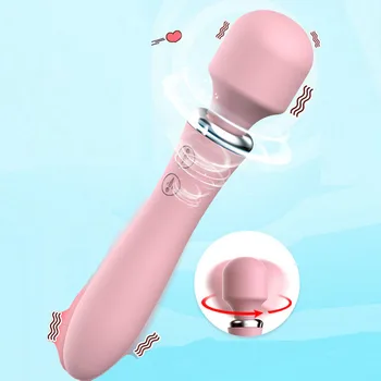 Galingas clit Vibratoriai Moterims USB Mokestis AV Magic Wand Massager Vibrator Suaugusiųjų Sekso Žaislai Moteris Masturbator 10 dažnius naudojančias