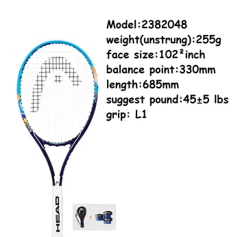 Galvos moterų Teniso Raketės Sharapova raquete de teniso aliuminio Anglies Pluošto Viršuje Medžiagos teniso string 8 spalvų L1 L2