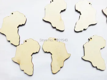 Gamtos Nebaigtų Afrikos žemėlapis Medžio drožlių JW-033