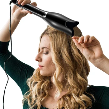 Garbanoti Geležies Automatinė Hair Curler Elektrinis Besisukantis Oro Curler Plaukų Dvejoti Styler Įrankiai, Keramikos Garbanoti Lazdelė Žnyplės Plaukų Crimper