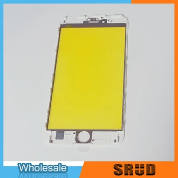 Geltona Filmas 2 in 1 Išorinis Stiklas Su karkasu Bezel iPhone 5 5s 6 6s 7 8 Plius LCD Jutiklinis Ekranas Išorinis Stiklas