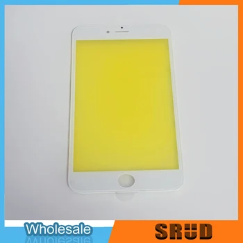 Geltona Filmas 2 in 1 Išorinis Stiklas Su karkasu Bezel iPhone 5 5s 6 6s 7 8 Plius LCD Jutiklinis Ekranas Išorinis Stiklas