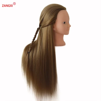 Gerai, Ilgai Storio Plaukų Šukuosenų Lėlės Manekeno Galvos Šukuosena Modelis Šviesūs Plaukų Kasytės Manekeno Mokymo Perukas Vadovas