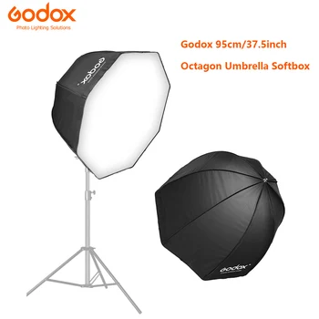 Godox Foto Studija Softbox 95cm 37.5 colių Nešiojamų Aštuonkampis Blykstė 
