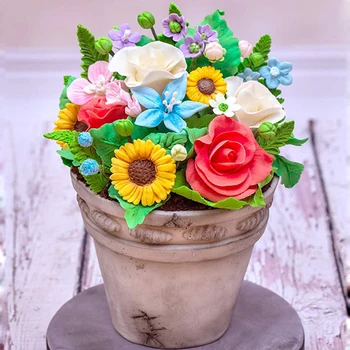 Gėlių Pro Ultimate Žiedlapis Pelėsių Silikono Formos Minkštas Tortas Dekoravimo Priemonė Gumpaste Sugarcraft Šokolado Formos Bakeware Įrankiai