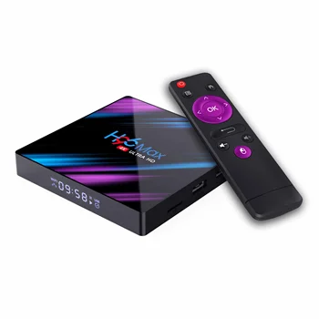 H96 MAX Android 10.0 TV Box RK3318 4GB RAM 64GB ROM 5G WIFI, bluetooth, Android 4.0 9.0 4K VP9 H. 265 
