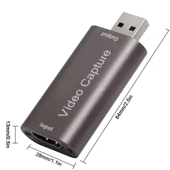 HD 4K 1080P Vaizdo įrašymo Kortelė, USB 3.0 USB 2.0 HDMI Video Įrašyti Langelį PS4 Žaidimas, DVD Vaizdo Kameros Įrašymo Live Transliacijos