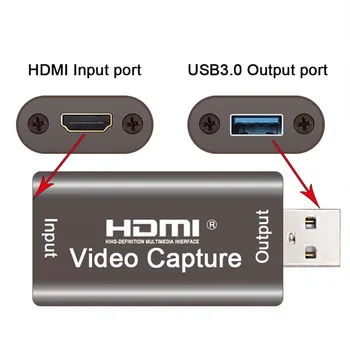 HDMI Užfiksuoti 1080P@60/30 k / s įrašymo Plokštę Itin Didelės Spartos USB 3.0, skirta Žaidimų, Transliacijos Suderinama su 