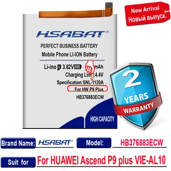 HSABAT 4700mAh Originalios Mobiliojo Telefono Bateriją HB376883ECW už HUAWEI Ascend P9 plius VIE-AL10