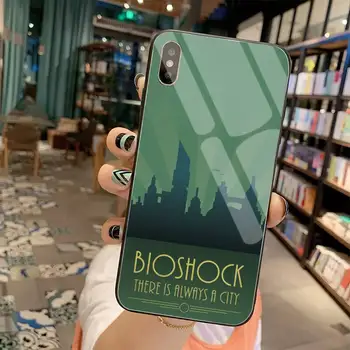 HUAGETOP Bioshock Prabanga Telefono dėklas Grūdintas Stiklas iPhone 11 Pro XR XS MAX 8 X 7 6S 6 Plus SE 2020 atveju