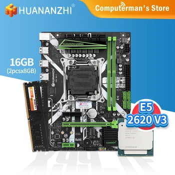 HUANANZHI X99 8M F X99 Plokštė combo kit rinkinys LGA 2011-3 CPU Intel XEON 