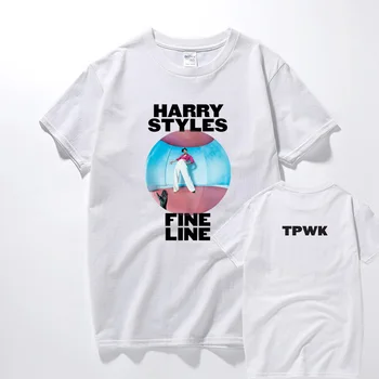 Harry Styles Baudos Linijos marškinėliai Mados Streetwear Unisex marškinėliai Hip-Hop Cool marškinėliai Vyrams Viršuje Medvilnės trumpomis Rankovėmis Camisetas