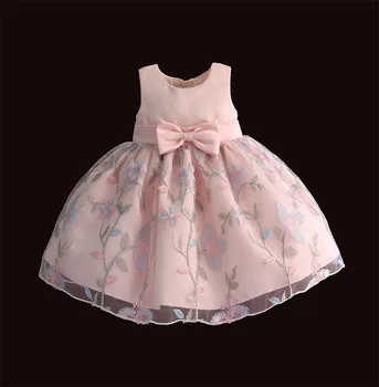 Hetiso Kūdikių Naujagimių Mergaičių Suknelė 1 Metų Gimtadienio Išsiuvinėti Tutu Kūdikiams, Vaikiška Gėlių Suknelės 0-4 Metų Drabužių