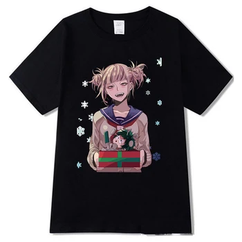 Himiko Toga Mados Anime Streetwear T Shirts Moterų Mano Herojus akademinės bendruomenės Marškinėliai Boku No Herojus akademinės bendruomenės T-shirt