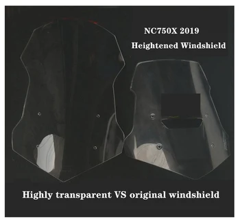 Honda NC750X 2019 skaidrus Padidėjęs 60CM priekinis stiklas Sutirštės patobulinta versija