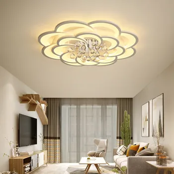 IKVVT Šiaurės lempos kūrybinė asmenybė miegamojo kambarį lubų lempa, modernus minimalistinio romantiškas kambarys led kristalų lempos