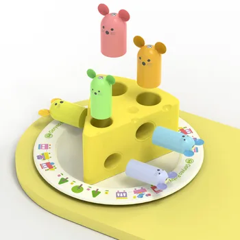 Ikimokyklinio Ugdymo Žaislai Gelbėjimo Sūris Sugauti Vabzdžių Magnetinių Žaislų Nušvitimą Mediniai Blokai Žaislai, Dovanos Vaikams