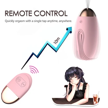 Insertable Vibruojantis kiaušinis Makšties massager G-taško Stimuliatorius USB įkrovimo Nuotolinio Valdymo 10 Greičio Vibratorius, Sekso Žaislai Moterims