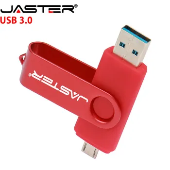 JASTER OTG USB 3.0 Mobilusis telefonas, kompiuteris, android karšto mados Spalvotų sukimosi OTG 4GB/8GB/16GB/32GB/64GB memory stick