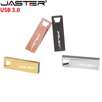 JASTER USB 3.0, metalo USB Flash Drive 64GB 32GB 16GB 8GB 4GB USB Stick Metalinis Tušinukas Ratai Nekilnojamojo Talpa Vandeniui Individualų Logotipas