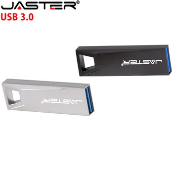 JASTER USB 3.0, metalo USB Flash Drive 64GB 32GB 16GB 8GB 4GB USB Stick Metalinis Tušinukas Ratai Nekilnojamojo Talpa Vandeniui Individualų Logotipas