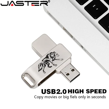JASTER naujas itin mažų sidabro spalvos metalo 2.0 USB flash drive 4GB 8GB 16GB 32GB 64GB 128GB nešiojamų išorės saugojimo memory stick