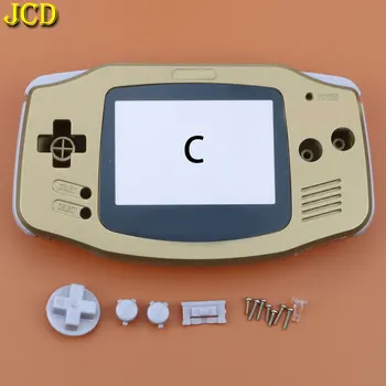 JCD 1PCS Pilnas Komplektas Būsto Shell Padengti + Ekranas Objektyvas Gynėjas + Klijuoti Etiketės Gameboy Advance GBA Konsolės