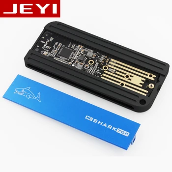 JEYI ICESHARK i9 HDD Talpyklos mobile hdd dėžutės atveju NVME aliuminio TYPE C3.1 JMS583 m. 2 USB3.1 M. 2 PCIE SSD U. 2 M. 2 PCI-E