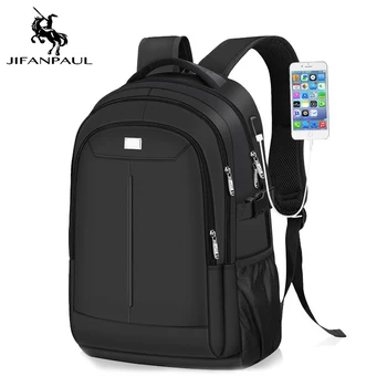 JIFANPAUL atsitiktinis vyrų ir moterų maišas USB sąsaja mados atsitiktinis kelionės krepšys neperšlampamas maišelis