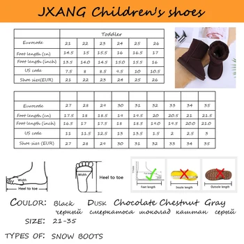 JXNAG 2020 mados klasikinis vaikų odos trumpą kulkšnies suede sniego batai vaikams žiemos šilti sniego batai vaikiški batai