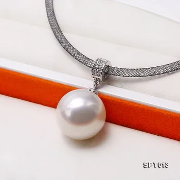 JYX Naujas Fashional shell perlų vėrinį juoda apykakle su šviečia kristalų 16-20mm blingbling karoliai 18