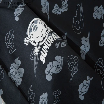 Japonų Stiliaus Katė Samurajus Kimono Streetwear Vyrų, Moterų Megztinis Japonija Harajuku Anime Skraiste Anime Drabužius 2020 M. Vasarą