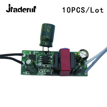 Jiaderui 10VNT/Daug Aukšto QuaIity 3W 4W 800 mA 3V - 5V Maitinimo šaltinis AC 110V-220V Įvesties LED Driver Ventiliatorius Blub Apšvietimas