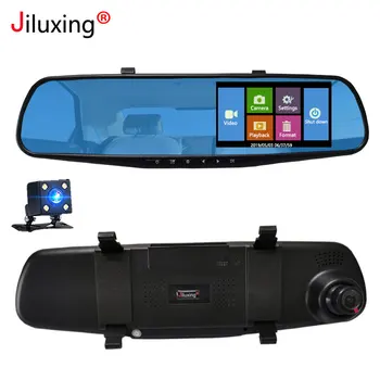 Jiluxing touch screen Automobilinis DVR kamera 1080P dvi kameros galinio vaizdo Veidrodis Brūkšnys kameros, Vaizdo magnetofoną, Auto kamera, Naktinis matymas