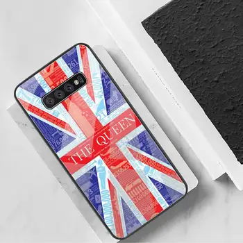 Jungtinės Karalystės, didžiosios Britanijos vėliava JK Telefono dėklas Grūdintas Stiklas Samsung S20 Plius S7 S8 S9 S10 Plus Pastaba 8 9 10 Plius