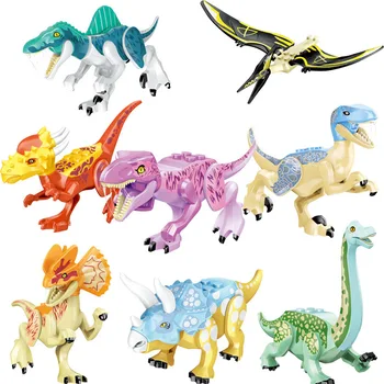 Juros periodo Dinozaurų Žaislo Modelis Gyvūnų Tinka Vaikams Švietimo Blokai Gimtadienio proga Ugdyti Palūkanų Dinozauras