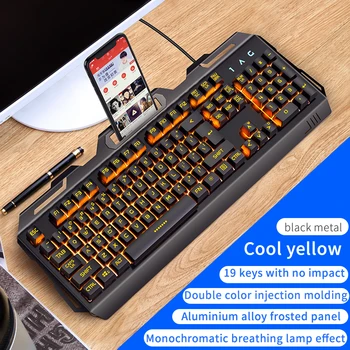 KISSCASE V2 104 klavišą mechaninė klaviatūra jausti žaidimo klaviatūros stalinio kompiuterio, nešiojamojo kompiuterio laidinio šviesos žaidimų periferinių
