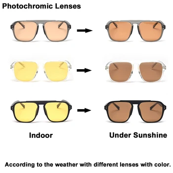 Kachawoo vyrų poliarizuoti akiniai nuo saulės photochromic vairavimo aukštos kokybės, skaidrios saulės akiniai moterims TR90 saulės pavėsyje vasarą