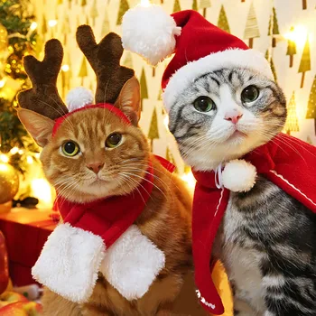 Kalėdų Elnių Lankelis Priedai, Šunų, Kačių Kalėdos Kostiumas Nauji Metai Plaukų Papuošalai Pet Produktų Tiekimą Kačiukai Mažylis
