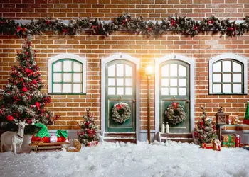 Kalėdų Jaukus išorės Fone papuošalai Kalėdų Medžio sniego motociklas Kalėdų dovanos Fotografijos Fone