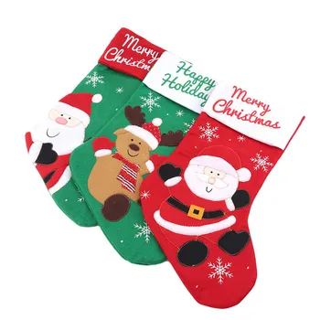 Kalėdų Kojinę Dovanų Maišelis Noel Šiaurės Elnių Kalėdų Senelio Sniego Kojinės Kalėdos Medis, Saldainių Maišelį Papuošalas Dovanų, Papuošalų Naujųjų Metų