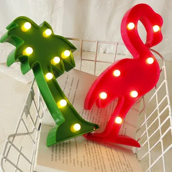 Kalėdų Namuose, LED Lempos Flamingo Vienaragis Ananasų Kalėdų Eglutės Dekoracijos, Šviesos, Baby Shower Vestuvės 