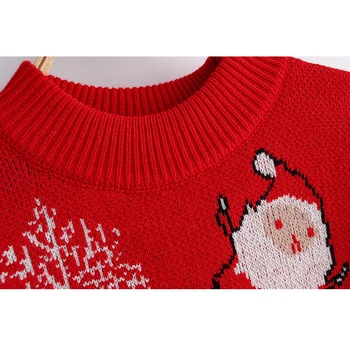 Kalėdų Porų Megztiniai Rudens Ir Žiemos Naujas Ins Super Gaisro Naujų Metų Megztinis Moteris, Ir Vyrus korėjos Laisvi O-kaklo Džemperis