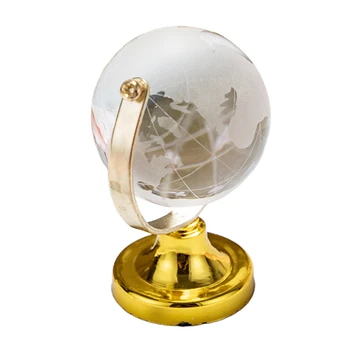 Kambarį Stiklo Kamuolys Darbalaukio Ornamentu Miegamasis Mini Su Pasaulio Žemėlapyje Suvenyras Namų Dekoro Kristalų Žemės Rutulio Office Gimtadienio Dovana
