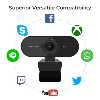 Kamera 4K HD 1080P Mini Kompiuteris PC Web Kamera su Mikrofonu Mini nešiojamas usb Kamera 4k Fotoaparatai, Vaizdo Kamera 1080P