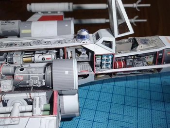 Karai Incom T-65 X-sparno Žvaigždė aircraf kovotojas Amatų Popieriaus Modelio Rinkinio Rankų darbo Žaislas Galvosūkiai Battlestar Galactica 