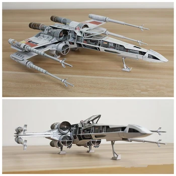 Karai Incom T-65 X-sparno Žvaigždė aircraf kovotojas Amatų Popieriaus Modelio Rinkinio Rankų darbo Žaislas Galvosūkiai Battlestar Galactica 