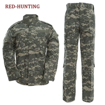 Karinis Taktinis Vyrų Medžioklės Kovoti su BDU Vienodai Tiktų Marškinėliai & Kelnes ACU CP Woodland Camo